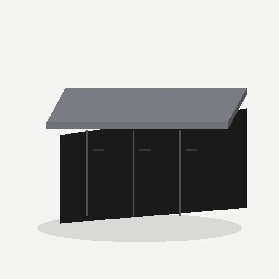 Escritorio Credenza Lineal